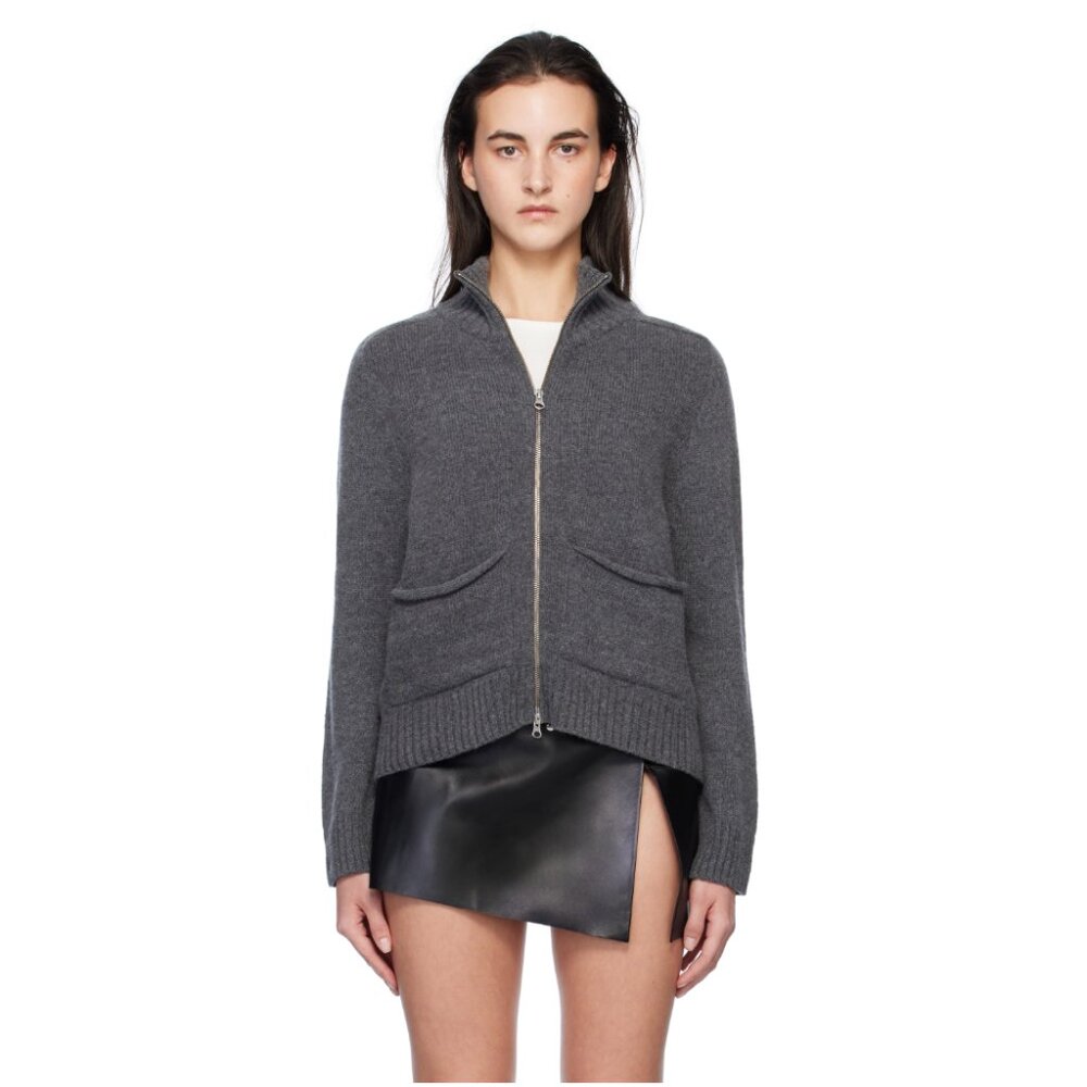 Gimaguas Gray Runner Sweater Jacket (100% Wool, size L)